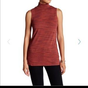 Olivia Sky Purple & Orange Turtleneck Tank